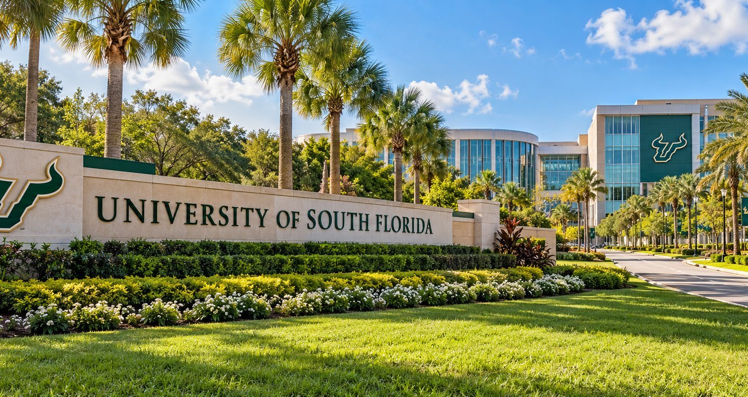University of South Florida entrance sign